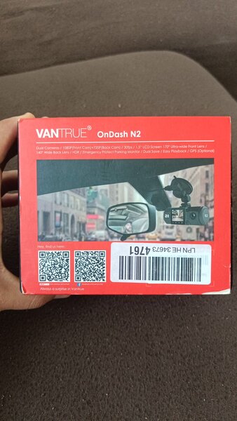 Camera auto Vantrue OnDash N2, noua, in cutie sigilata.